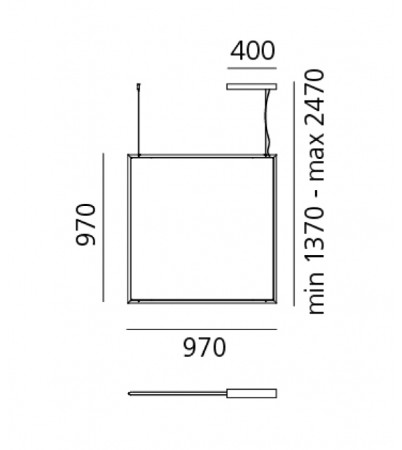 Discovery Space Square Artemide Pendant Lamp