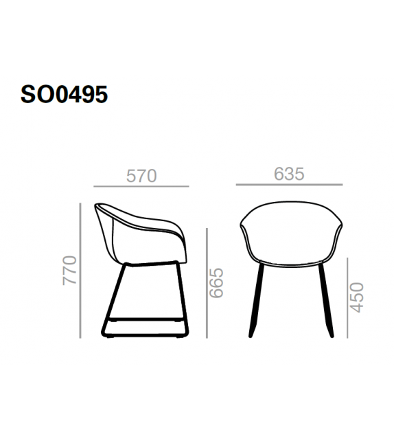 Next Andreu World Fauteuil Rembourré