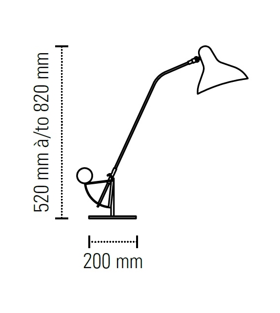 Mantis BS3 DCW Éditions/Schottlander Làmpara de Mesa