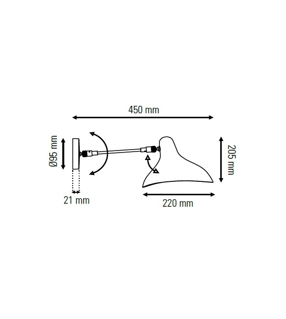 Mantis BS5 DCW Éditions/Schottlander Lámpara de Pared