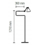 N°411 DCW Éditions-Lampe Gras Lámpara de Pie