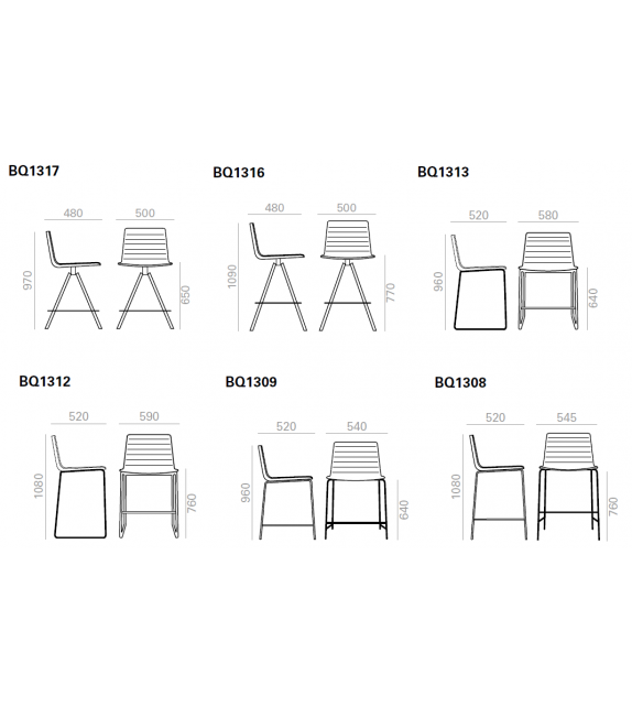 Flex Chair Andreu World Tabouret