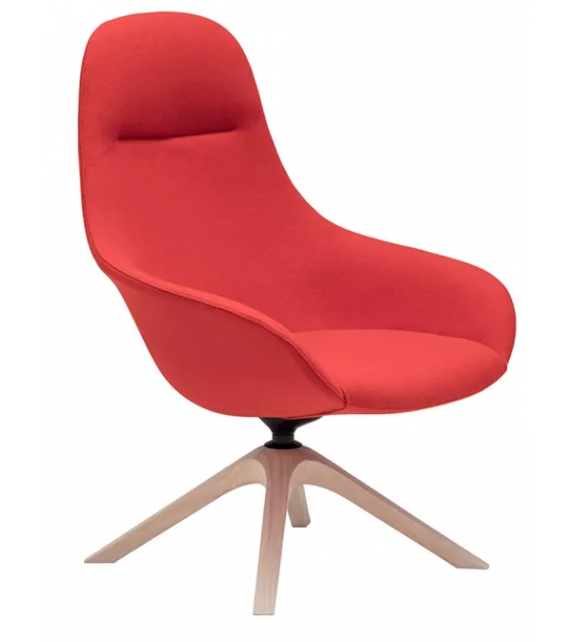 Next Lounge Andreu World Lounge Chair Wood Base