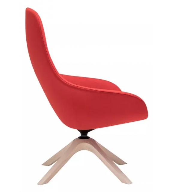 Next Lounge Andreu World Lounge Chair Wood Base