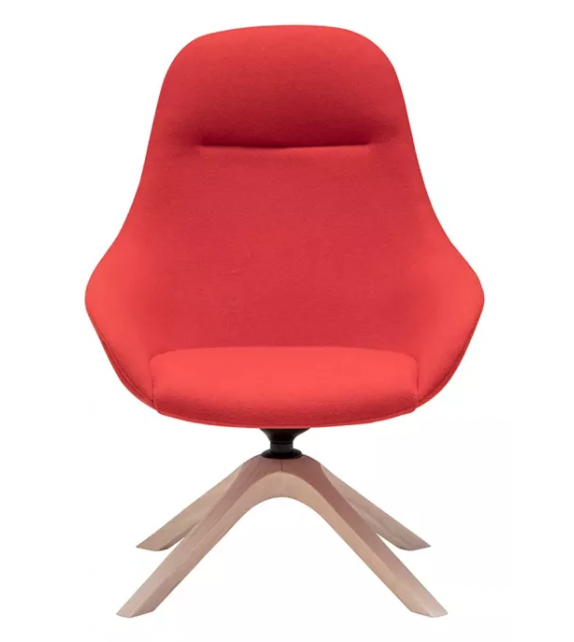 Next Lounge Andreu World Lounge Chair Wood Base