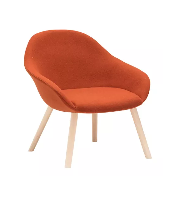 Next Lounge Andreu World Lounge Chair Wood Base