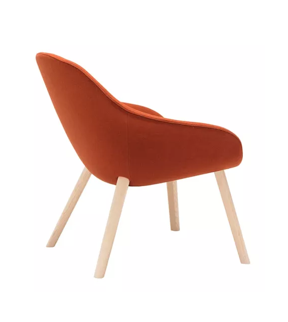 Next Lounge Andreu World Chaise Lounge Socle en Bois