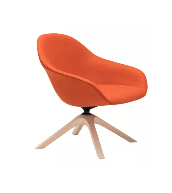 Next Lounge Andreu World Lounge Chair Wood Base