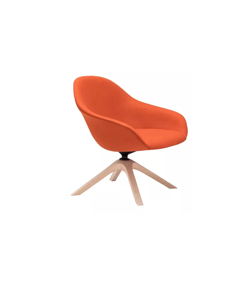 Next Lounge Andreu World Lounge Chair Wood Base