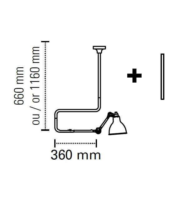 N°312 DCW Éditions-Lampe Gras Hängeleuchte