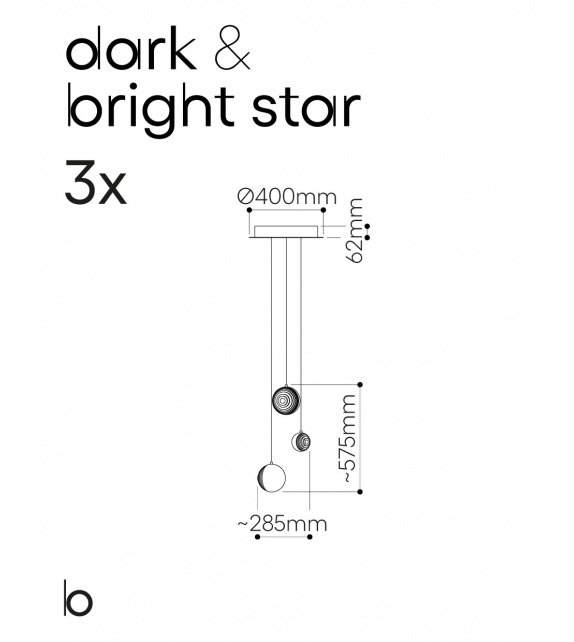 Dark & Bright Star Bomma Chandelier