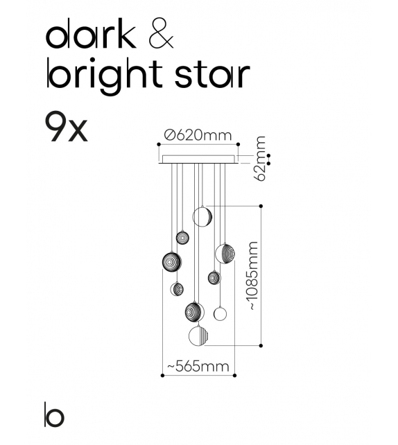 Dark & Bright Star Bomma Chandelier