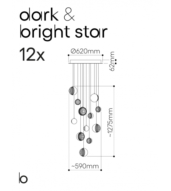 Dark & Bright Star Bomma Chandelier