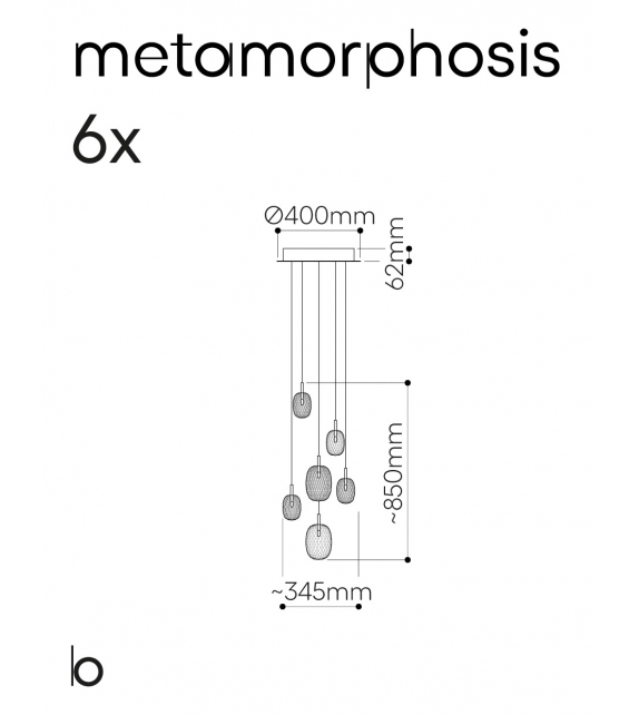 Metamorphosis Bomma Lampadario