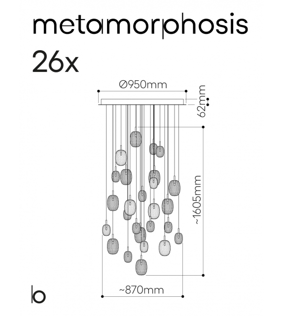 Metamorphosis Bomma Lampadario