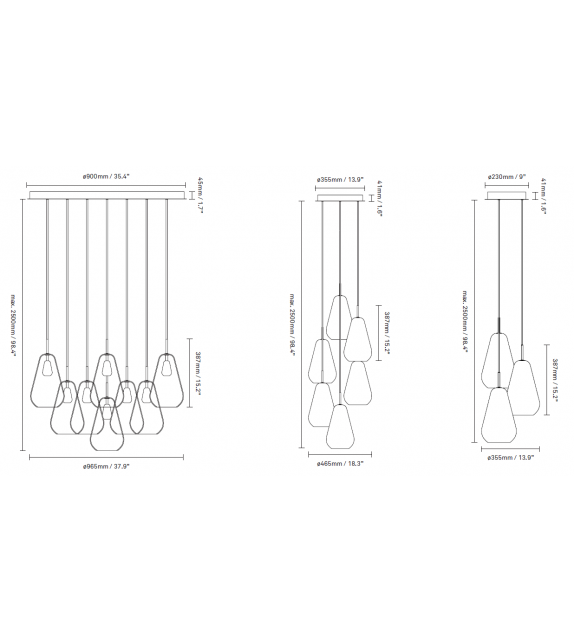 Anoli Nuura Lampadario