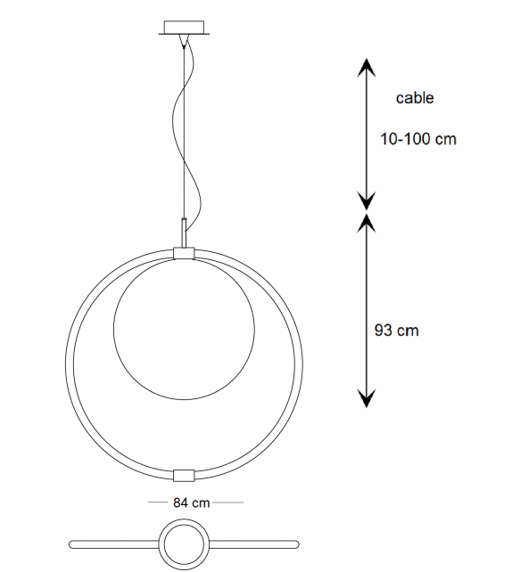 Enso Italamp Lampada a Sospensione