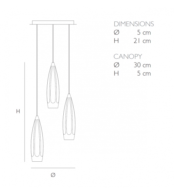 Compass 3 Quasar Pendant Lamp