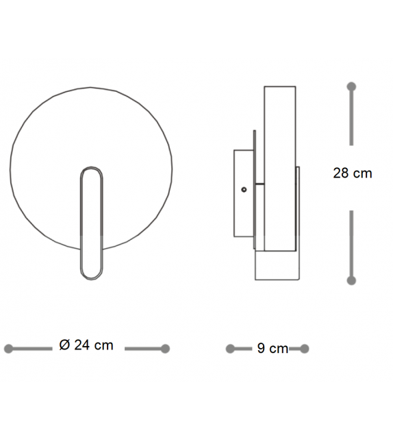 Sinua Italamp Lámpara de Pared