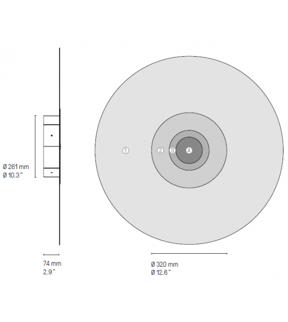 Atmos CVL Luminaires Wandleuchte