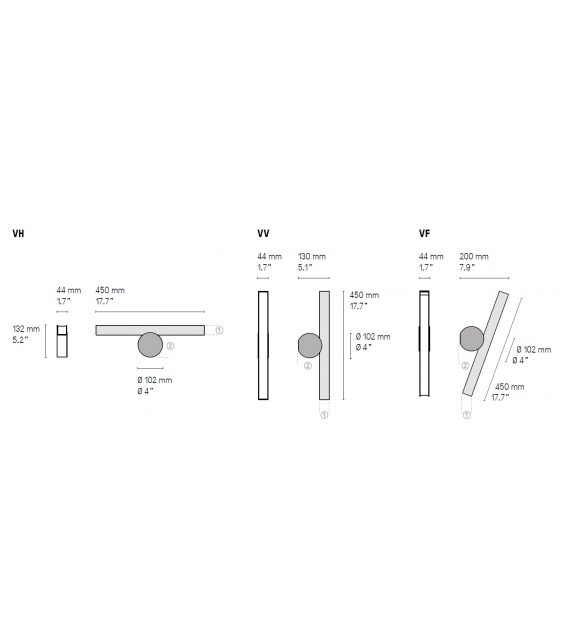 Calé(e) CVL Luminaires Lampada da Parete