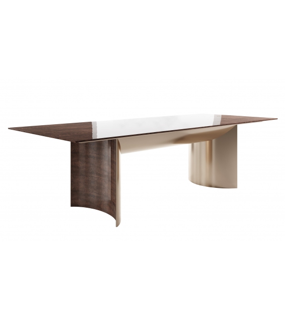 Kerwan Venereed Wood Table Visionnaire