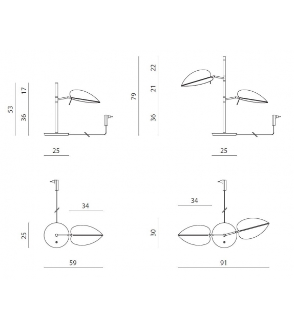 Aracea Visionnaire Lámpara de Mesa