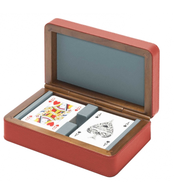 Cards Wodden Box Poltrona Frau Scatola per Mazzi di Carte