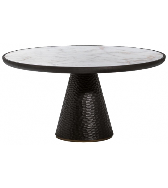 Duo Pedestal Table Poltrona Frau & Ceccotti Collezioni Table Basse