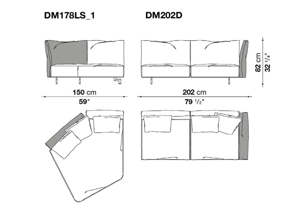 Listo Para Entregar - Dambo Sofá B&B Italia - Milia Shop