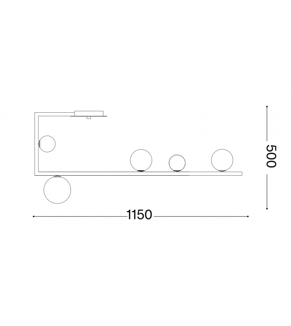 Bean Round Ideal Lux Lampada da Parete