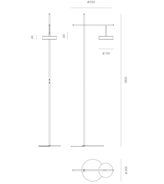 Tambù Firmamento Milano Floor/Reading Lamp