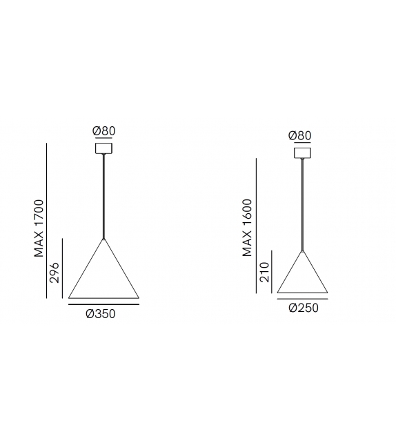 Cone Outdoor Il Fanale Lámpara de Suspensión