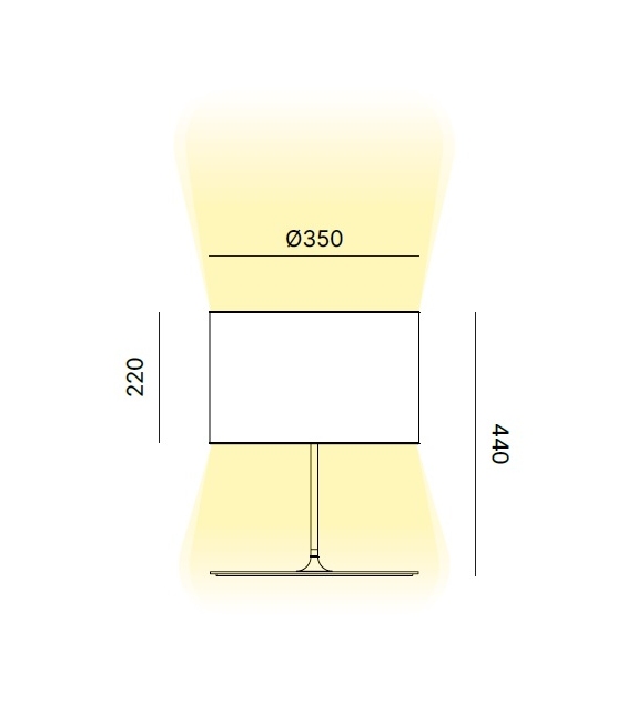 Half Moon Quadrifoglio Group Table Lamp