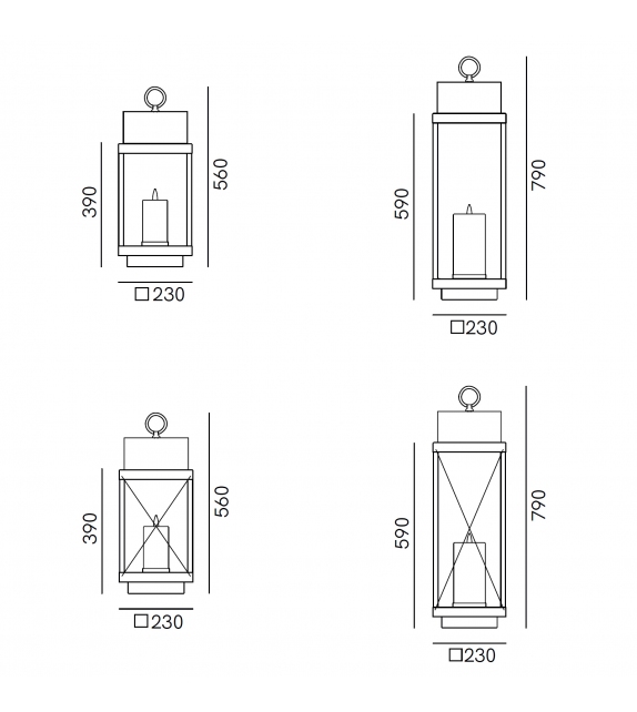 Lanterna Slim Plug Il Fanale Làmpara de Pie