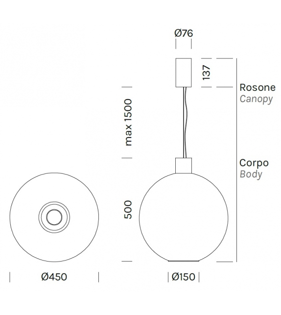 Beam Stick Nuance 450 Olev Hängeleuchte