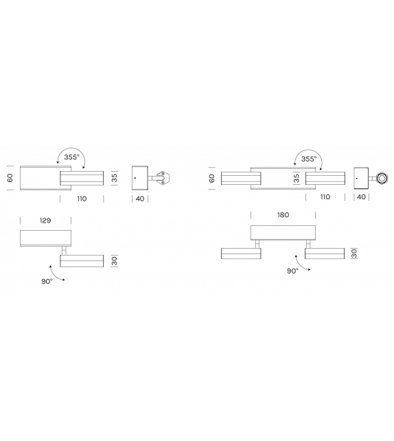 Shine Spot 230V Olev Lámpara de Pared