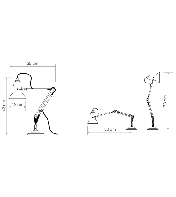 Original 1227 Mini Desk Anglepoise Table Lamp