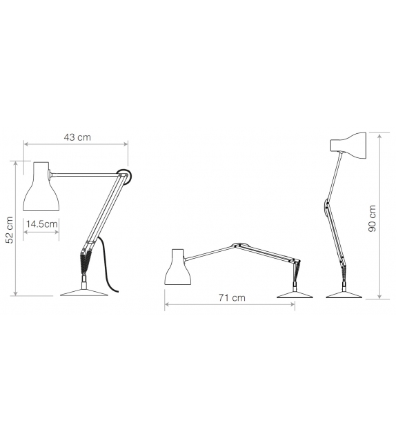 Type 75 Desk Anglepoise Table Lamp