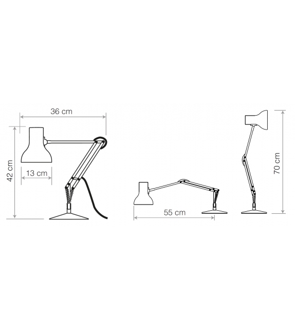 Type 75 Desk Editions Anglepoise Table Lamp