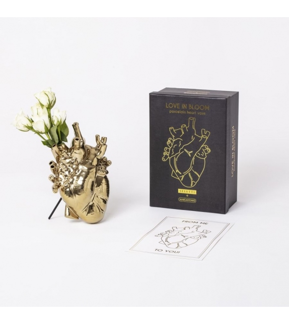 Love in Bloom Gold Seletti Vase