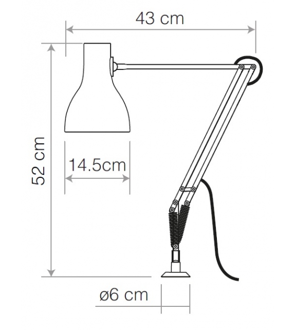 Type 75 Insert Anglepoise Table Lamp