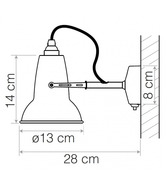 Original 1227 Mini Light Anglepoise Wandleuchte