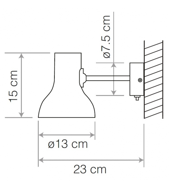 Type 75 Mini Light Anglepoise Applique