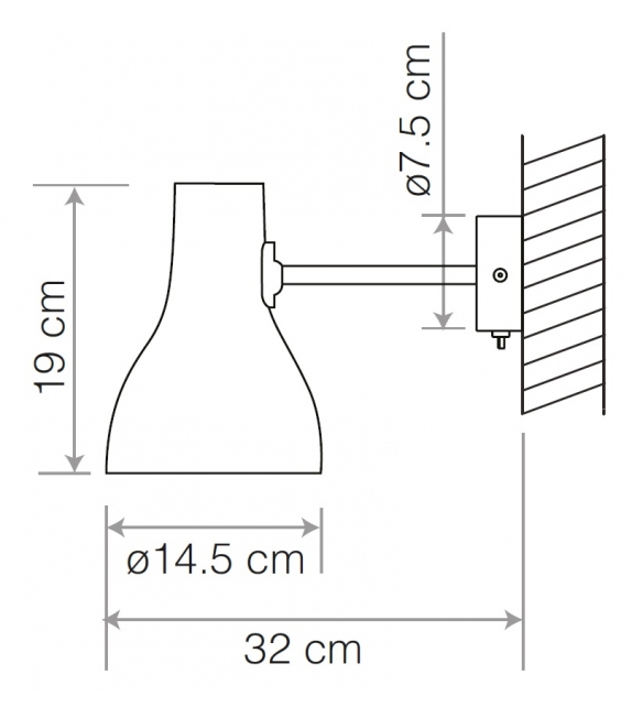 Type 75 Light Anglepoise Lámpara de Pared