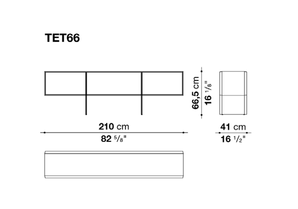 Ready For Shipping - Tetrami B&B Italia Storage Unit - Milia Shop