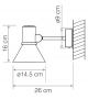 Type 80 W1 Light Anglepoise Lámpara de Pared