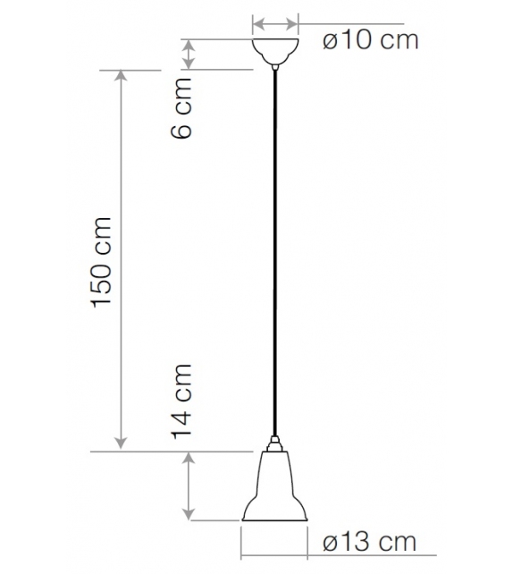 Original 1227 Mini Anglepoise Lampada a Sospensione