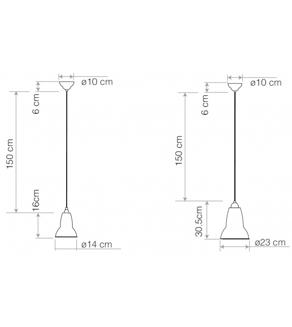 Original 1227 Anglepoise Pendant Lamp