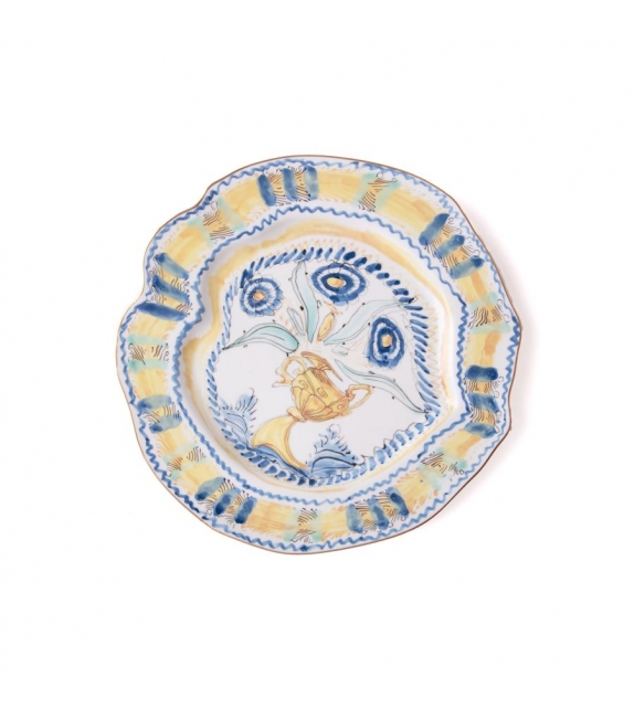 Ready for shipping - Classic On Acid Blue Chinoiserie Seletti Dinner Plate